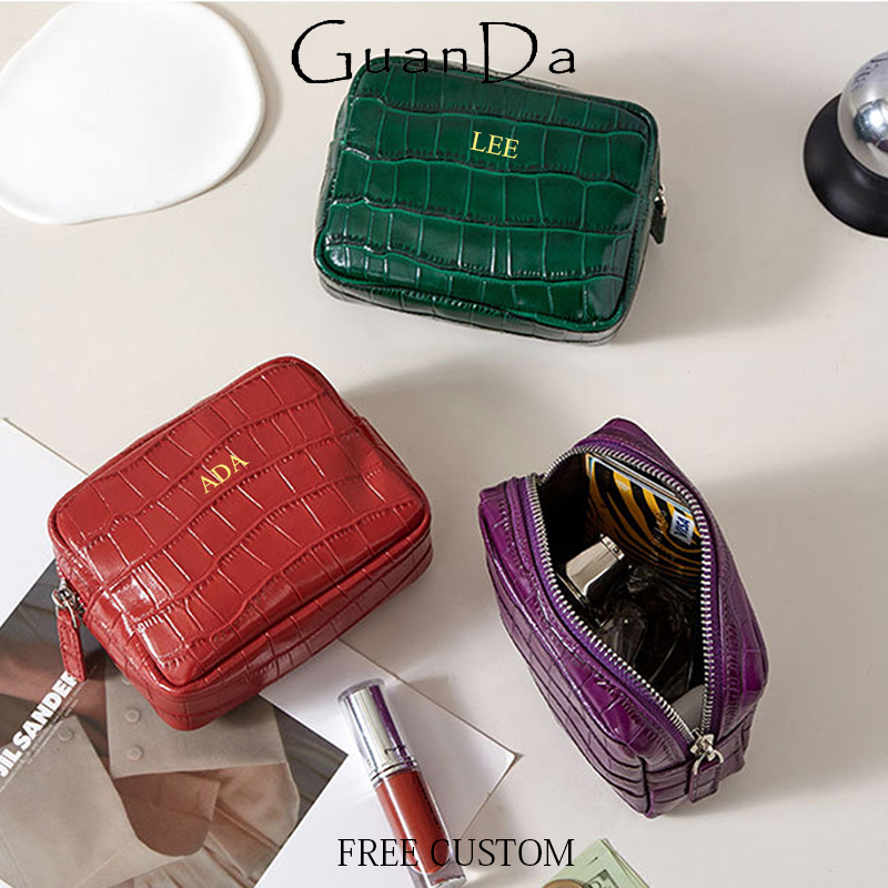 Luxury Ziploc Bags - Luxury Genuine Leather Zip Coin Purse