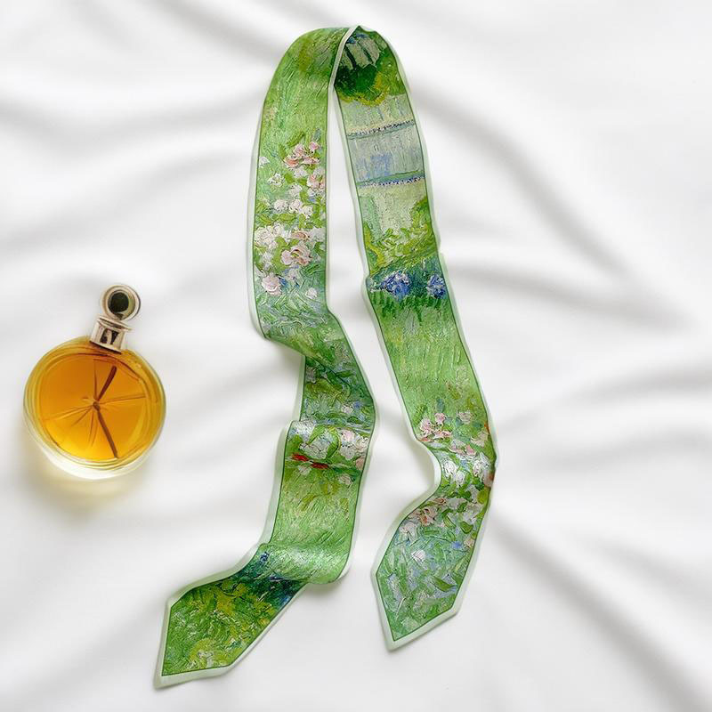 Luxury Bags Trending - Prints Long Hairband Skinny Neckerchief Women