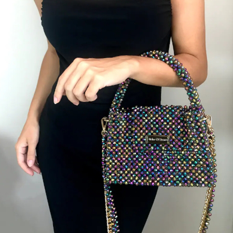 Luxury Bags Wholesale - Customized Wholesale Beaded Bag New Ins