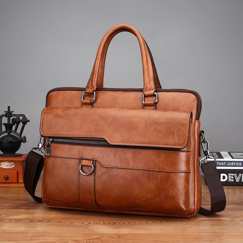 Luxury Bags That Fit Laptop - Luxury Brand Men Handbag Leather Man