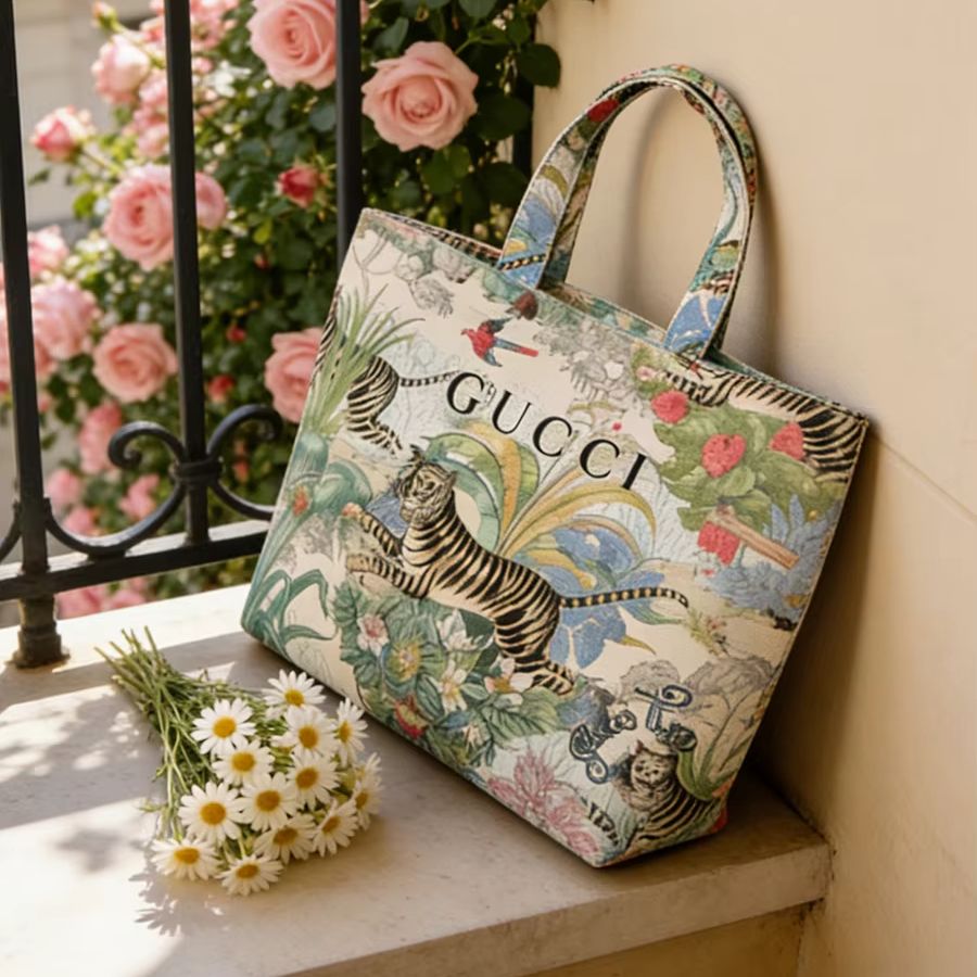 Gucci Gucci’s bag Tiger Print  - Luxury Beach Bags Ysl review and price
