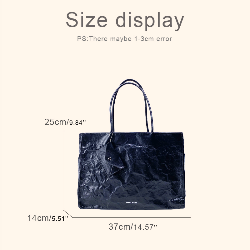 Korean Casual Kraft Paper Tote - Luxury Bag Collection review and price
