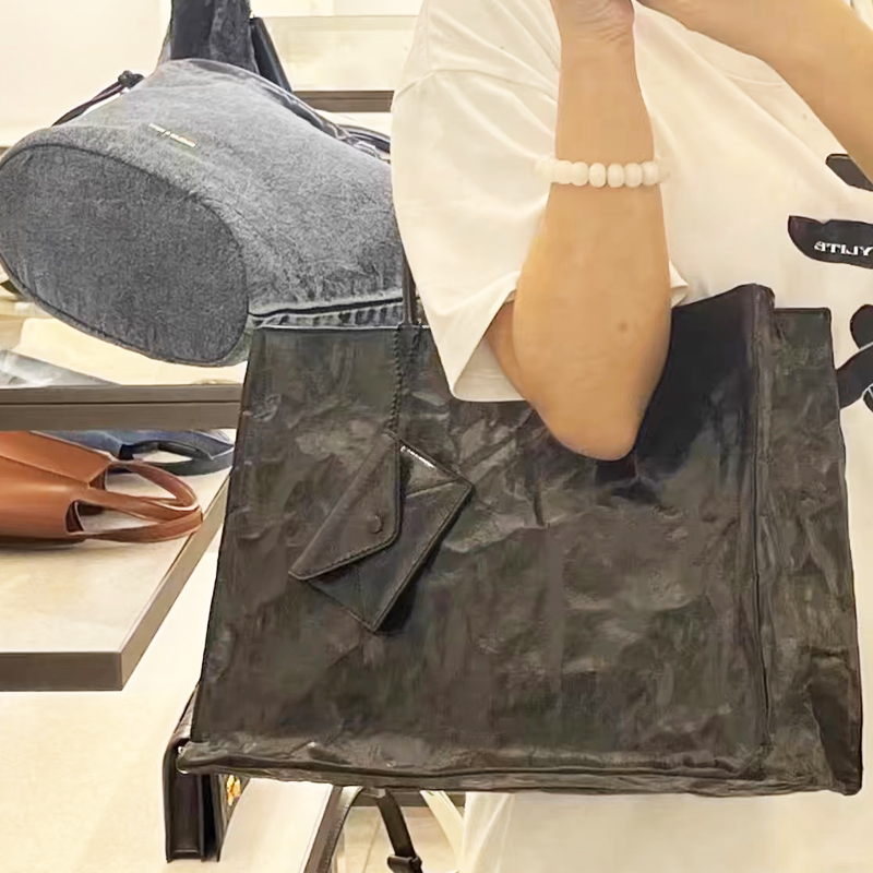 Korean Casual Kraft Paper Tote - Luxury Bag Collection review and price