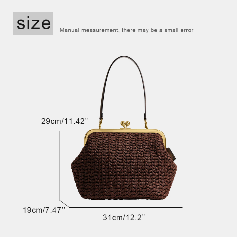 Hand-Woven Kisslock Frame Shou - Luxury Bag Collection review and price