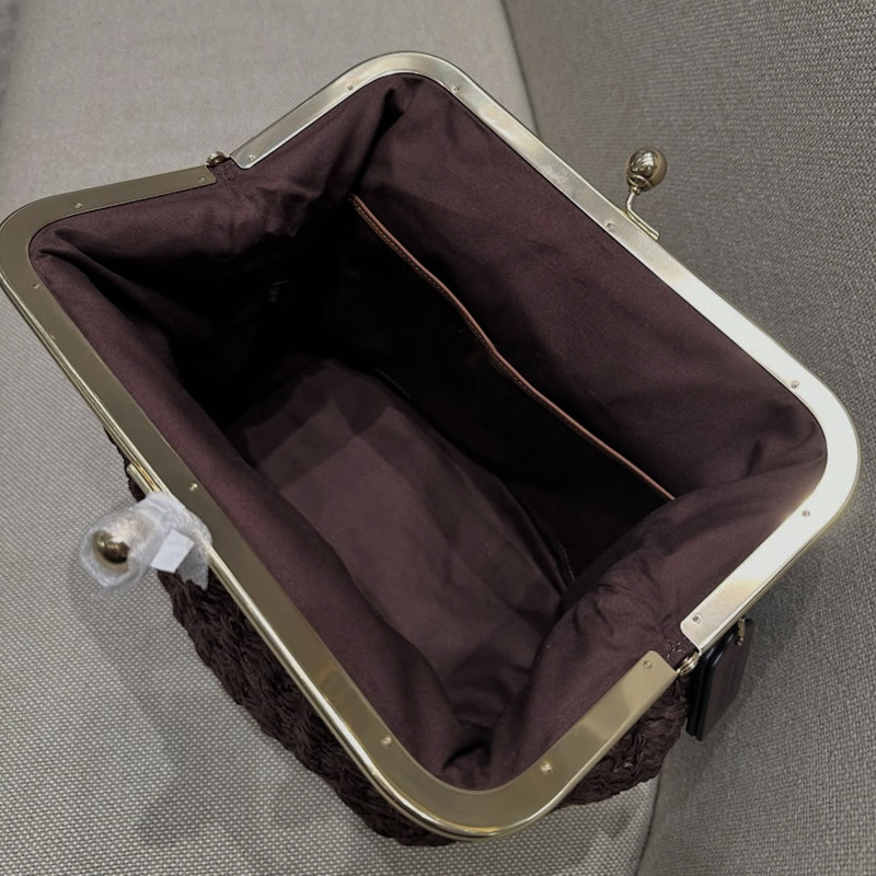 Hand-Woven Kisslock Frame Shou - Luxury Bag Collection review and price