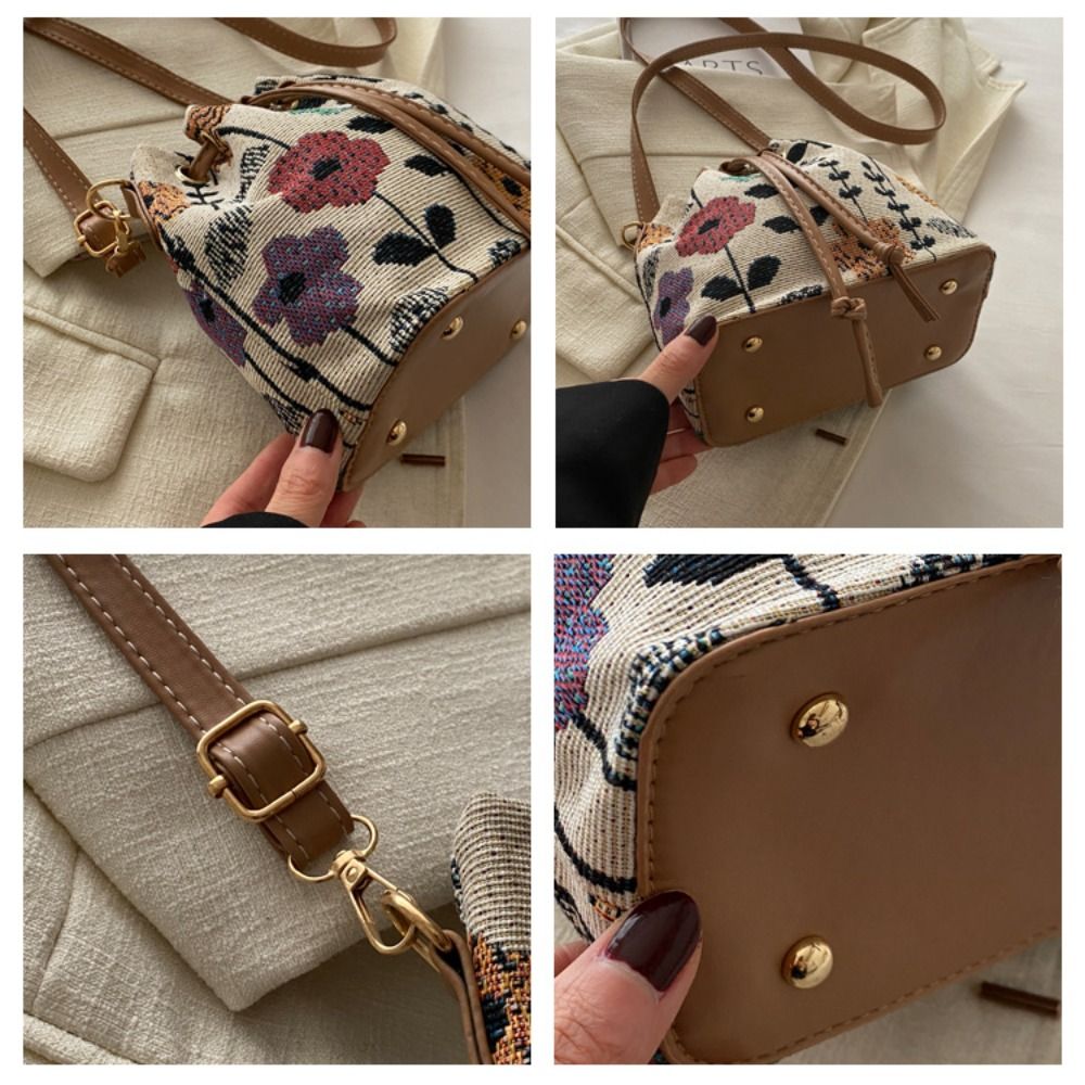 Fashion Linen Fabric Bucket Ba - Bucket Bag Suede review and price