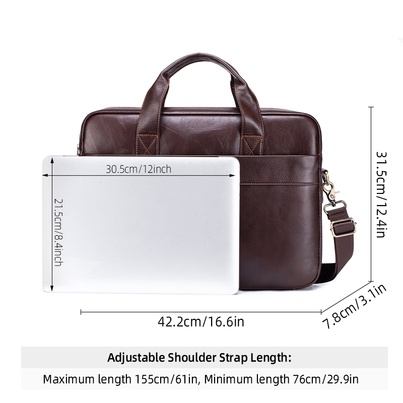 Genuine Leather Men's Briefcas - Luxury Bags That Fit Laptop review and price