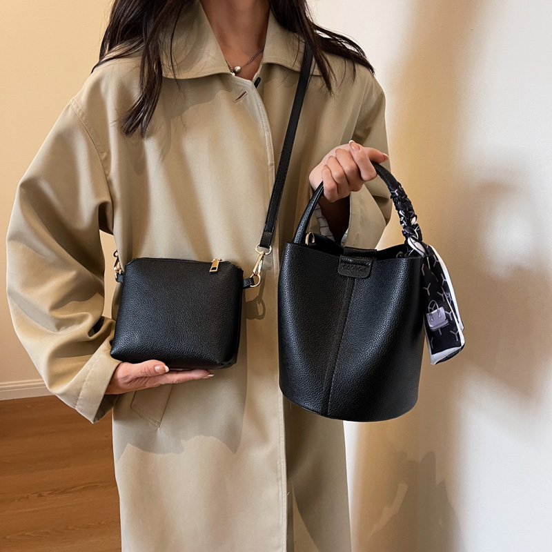 Red PU Bucket Shoulder and Cro - Luxury Bags In Sale review and price