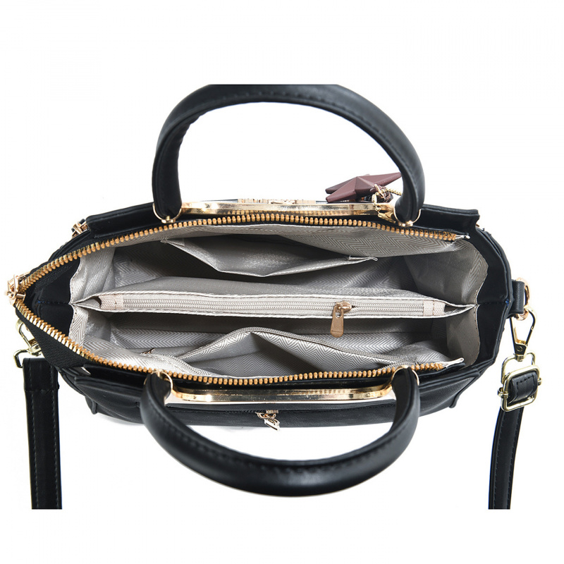 Stylish women's handbag, solid - Luxury Bags With Zipper review and price