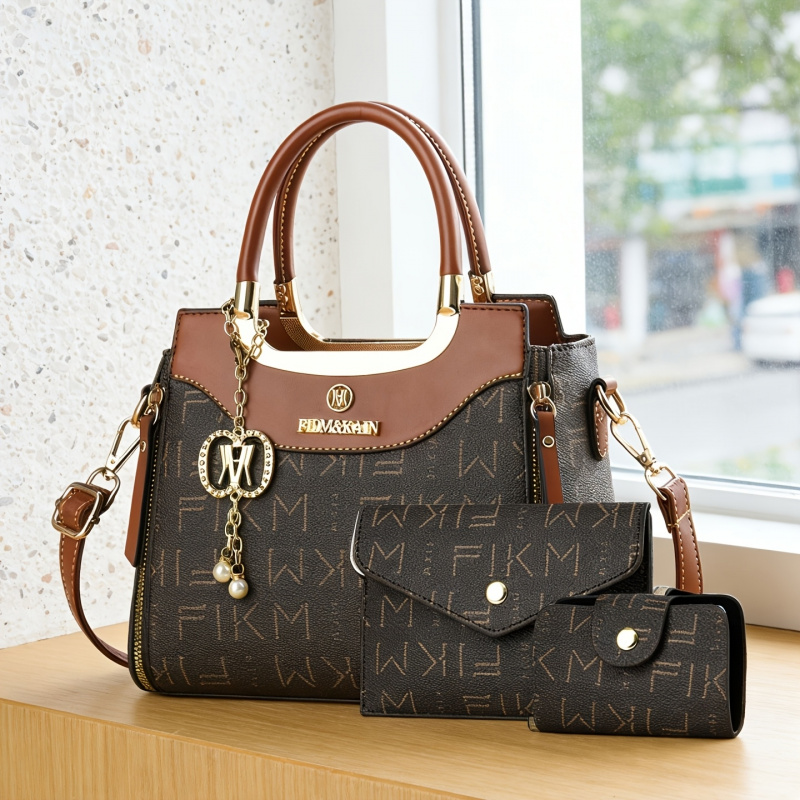 3-piece set of light luxury hi - Luxury Bags With Zipper review and price