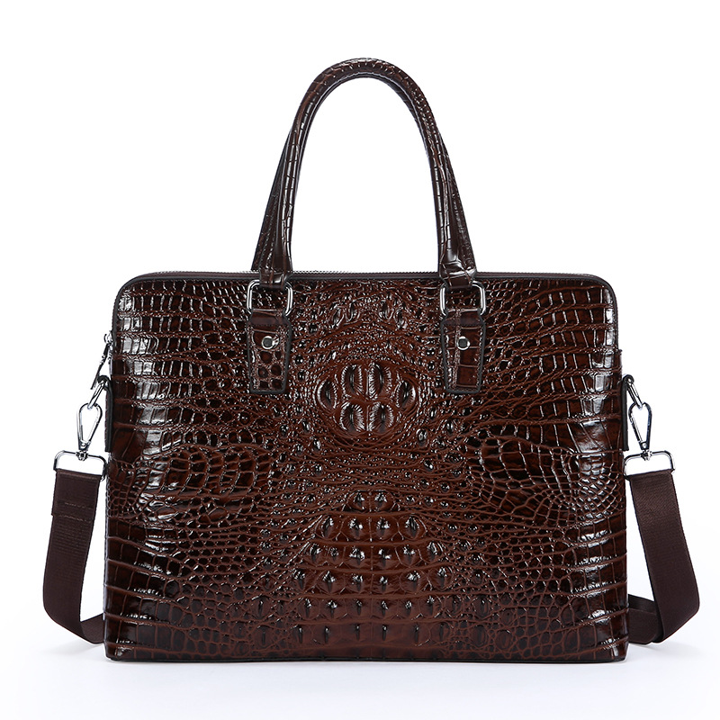 New Crocodile Grain Laptop Bag - Luxury Bags That Fit Laptop review and price