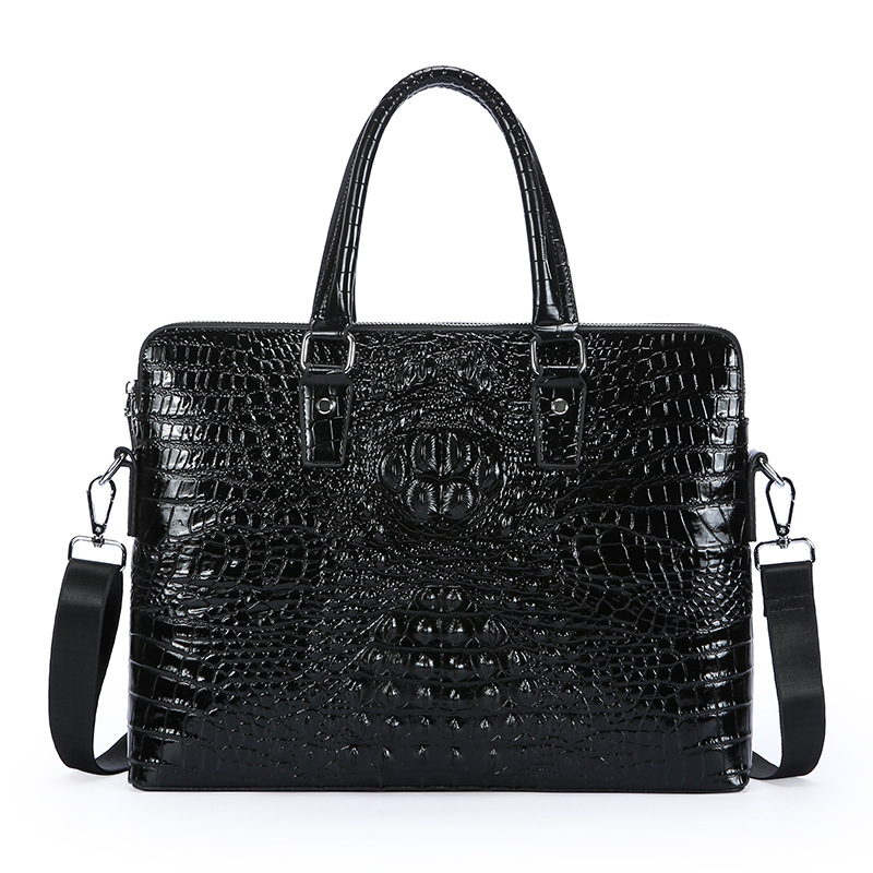 New Crocodile Grain Laptop Bag - Luxury Bags That Fit Laptop review and price