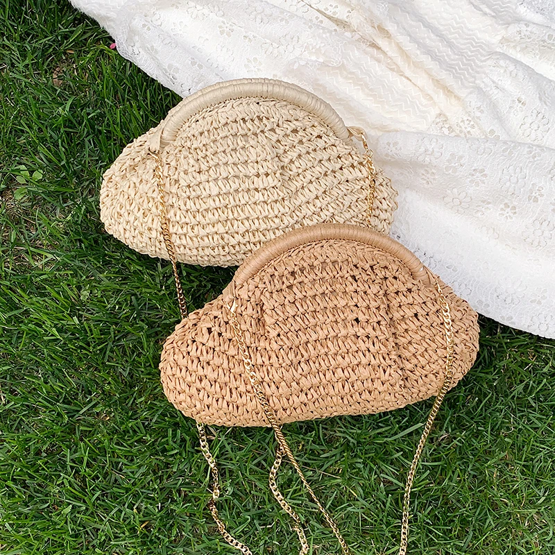 Summer New Straw Weaving Cross - Luxury Beach Bags Ysl review and price