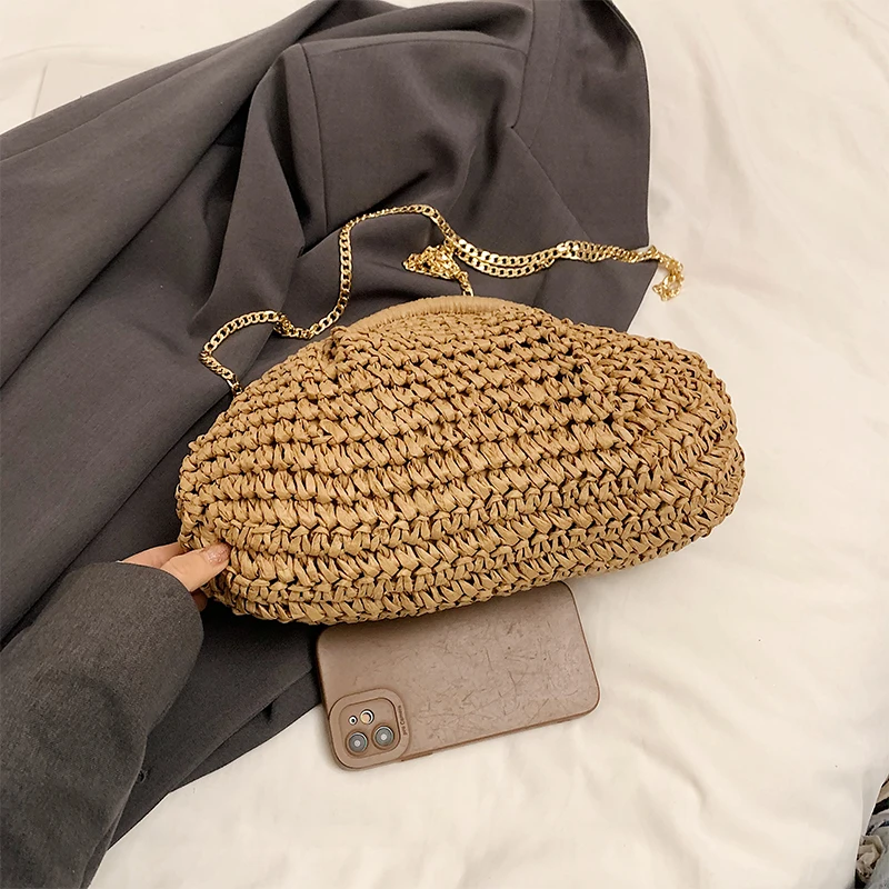 Summer New Straw Weaving Cross - Luxury Beach Bags Ysl review and price
