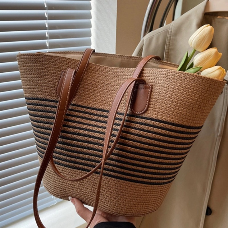 Straw bag bag women's summer i - Luxury Beach Bags Ysl review and price