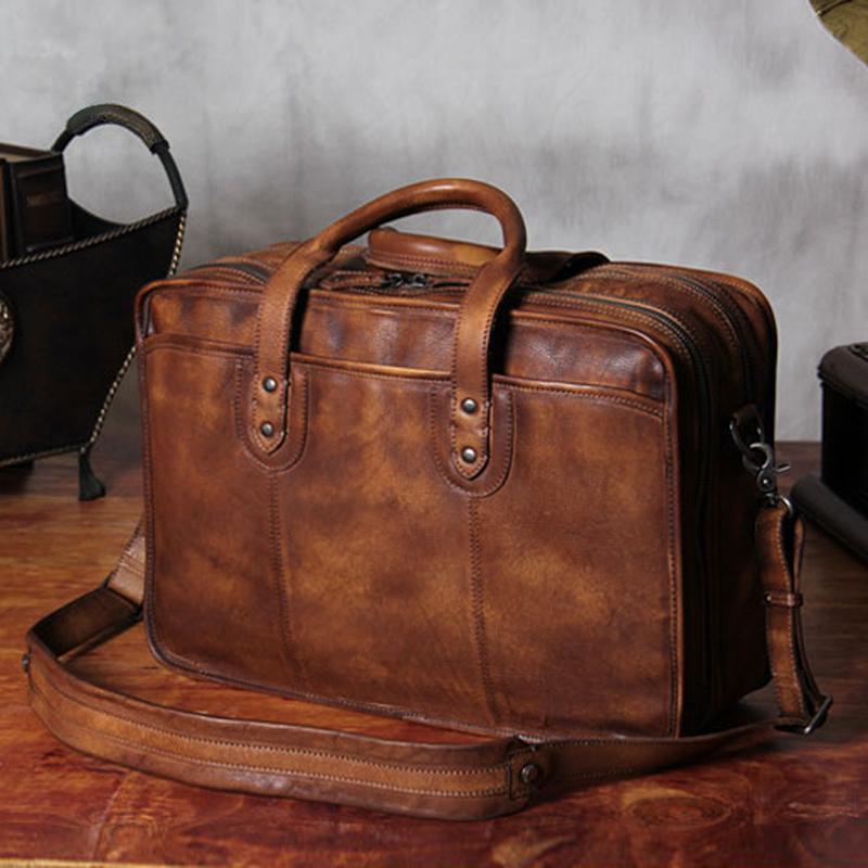 Luxury Vintage Genuine Leather - Luxury Bags That Fit Laptop review and price