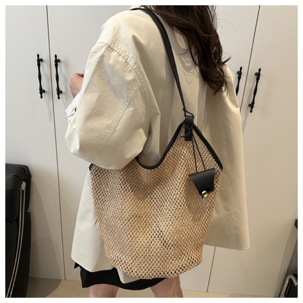 Summer Straw Woven Shoulder Ba - Luxury Beach Bags Ysl review and price