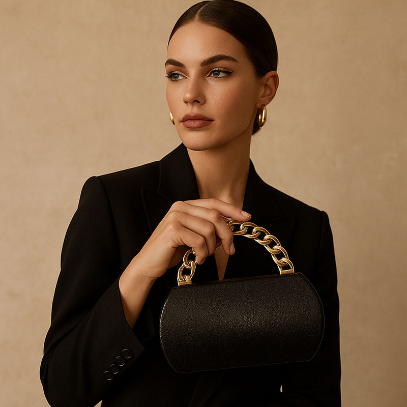 Luxury Gold Metal Buckle Box C - Luxury Bags Gold review and price