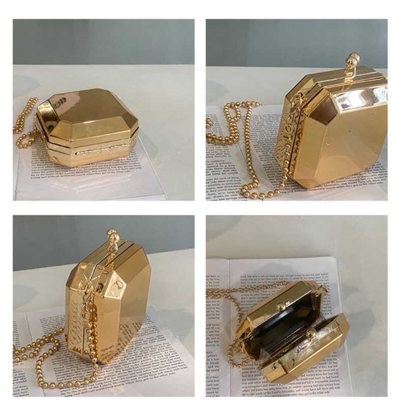 Mini Luxury Gold Party Evening - Luxury Bags With Zipper review and price