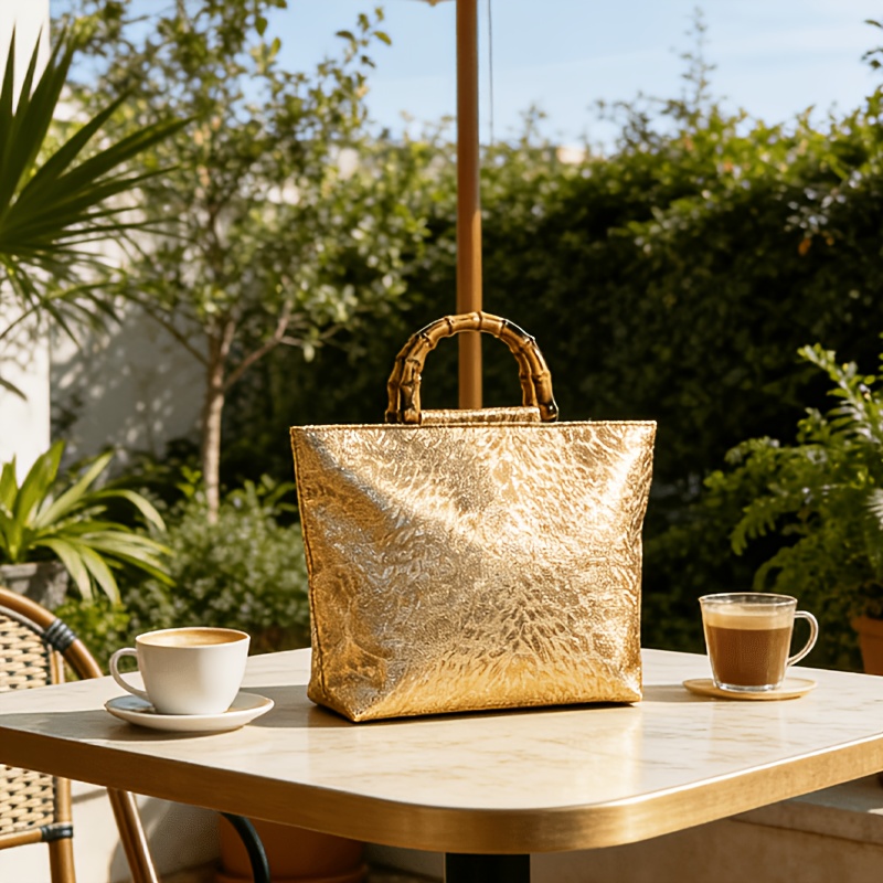 Light luxury metallic gold jac - Luxury Bag Collection review and price