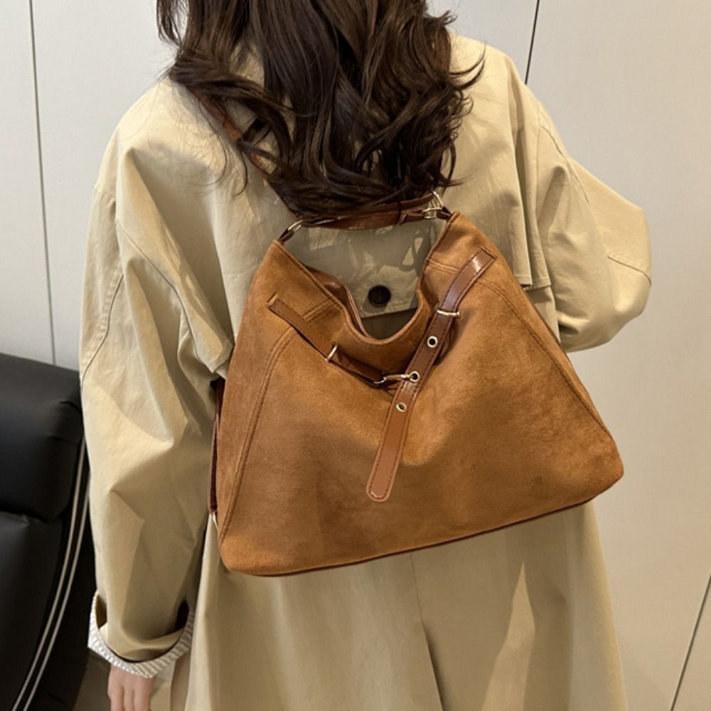Trendy Large Capacity Suede To - Bucket Bag Suede review and price