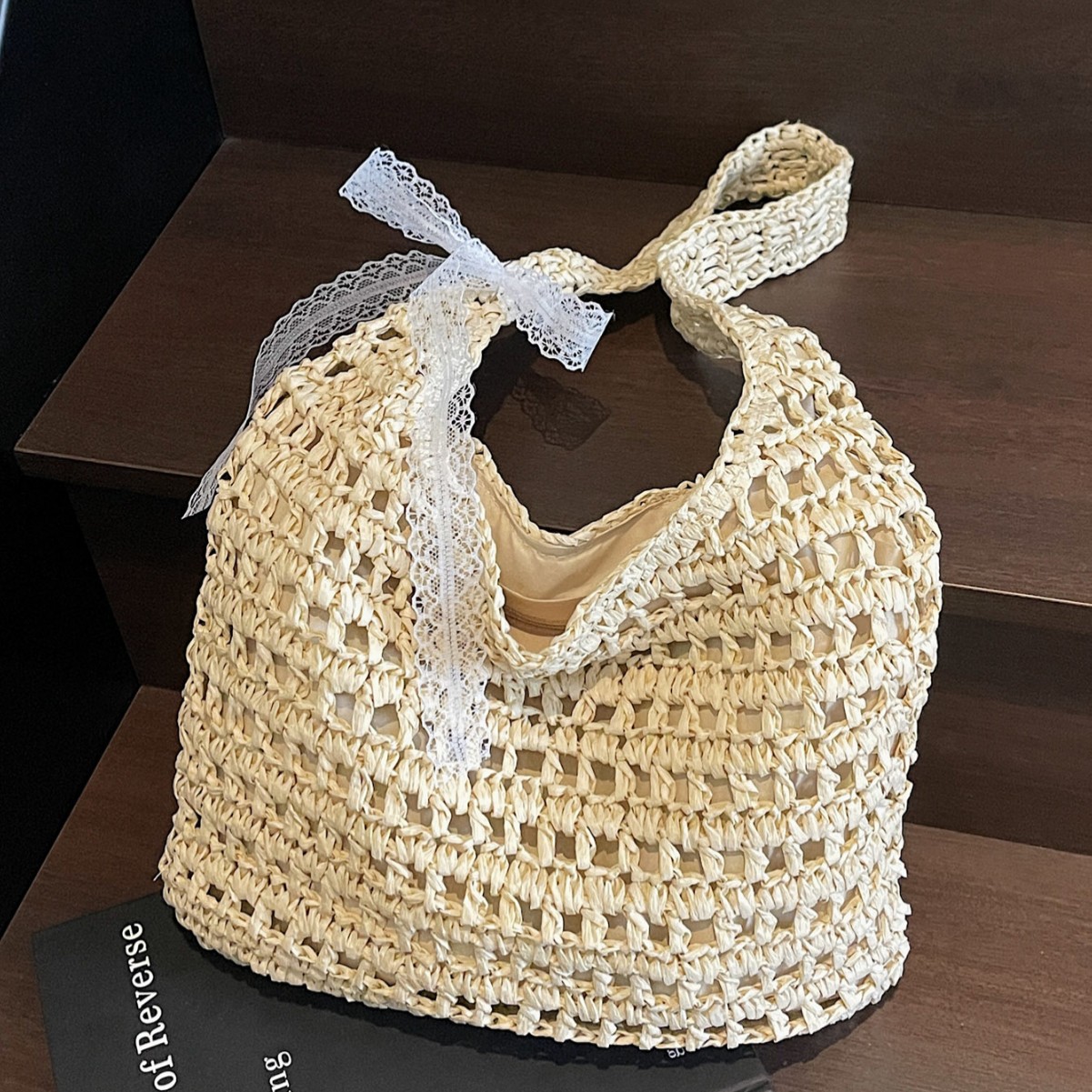 Fashion Crochet Straw Bag for  - Luxury Beach Bags Ysl review and price