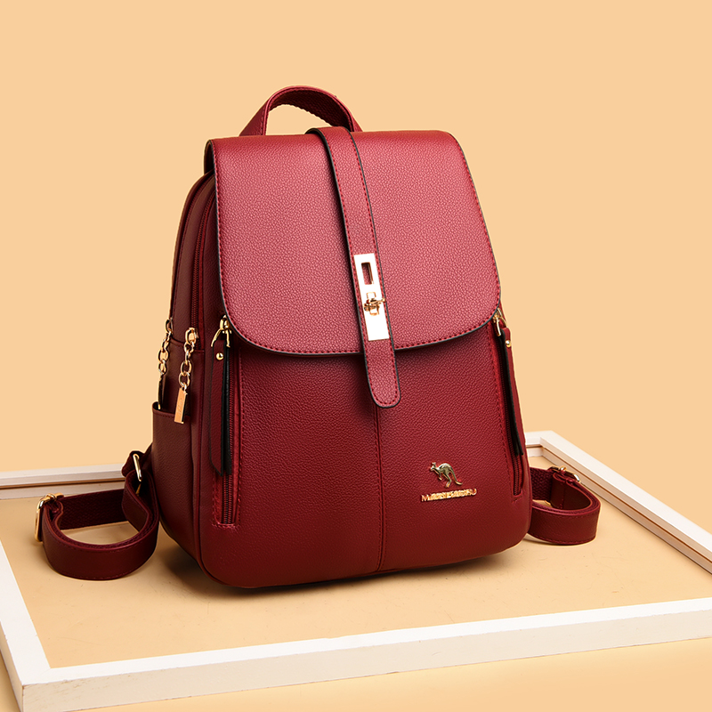 Luxury Women Leather Backpacks - Luxury Bags With Zipper review and price