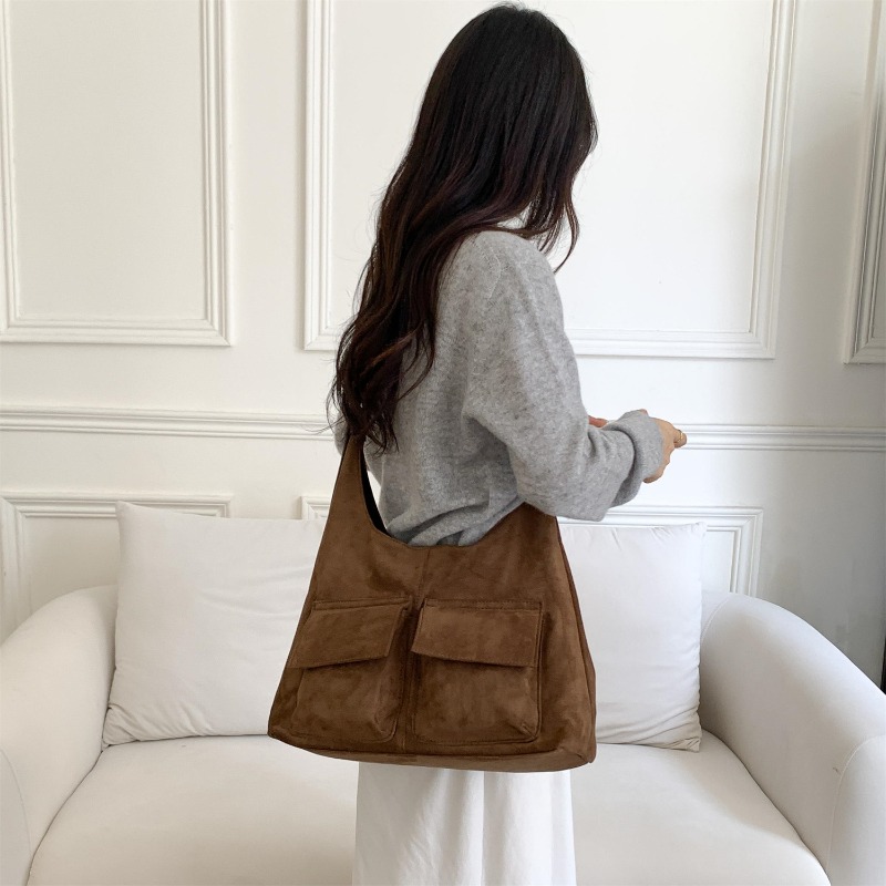 New Frosted Faux Suede Tote Ba - Bucket Bag Suede review and price