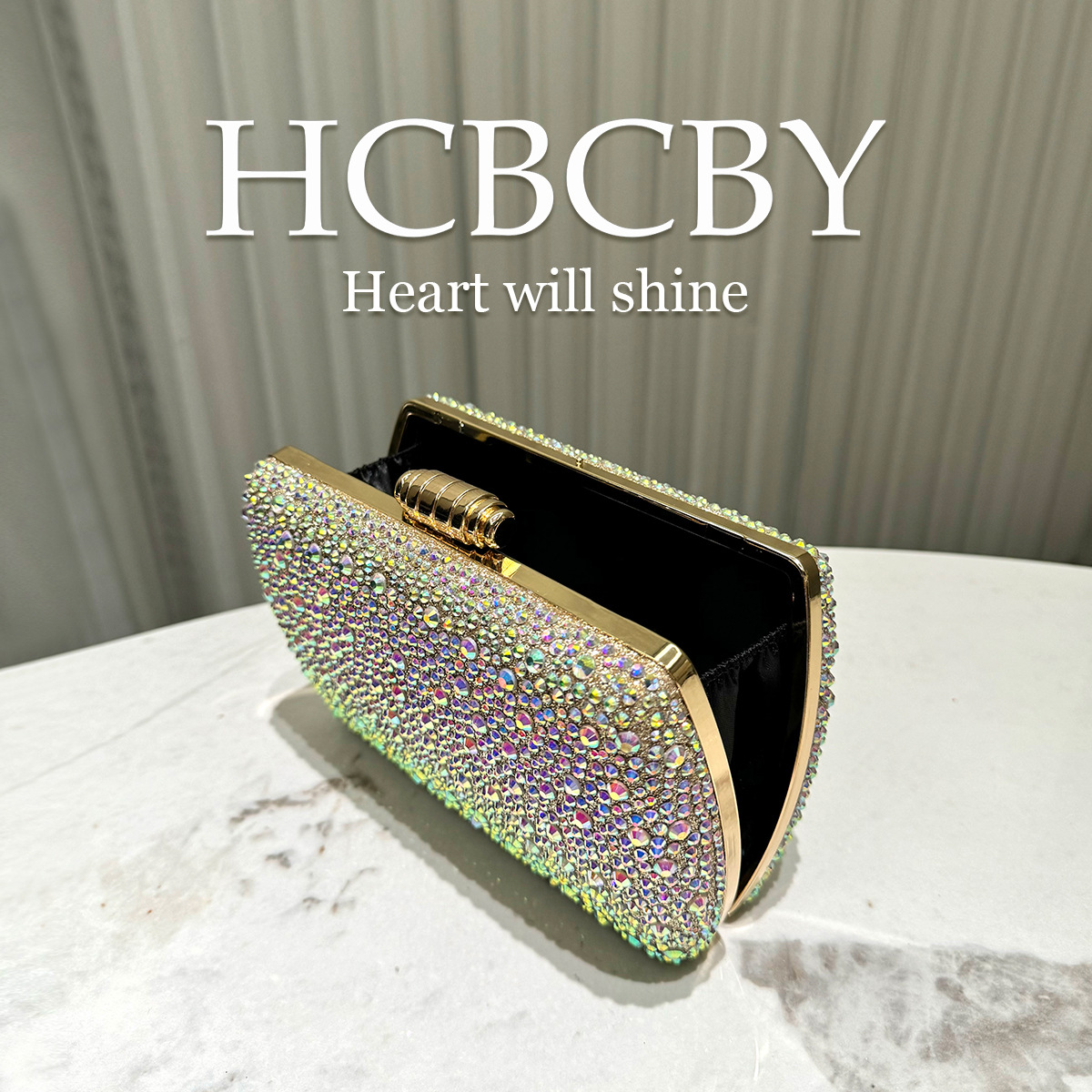 Gold shiny luxury hot diamond  - Luxury Bags Gold review and price