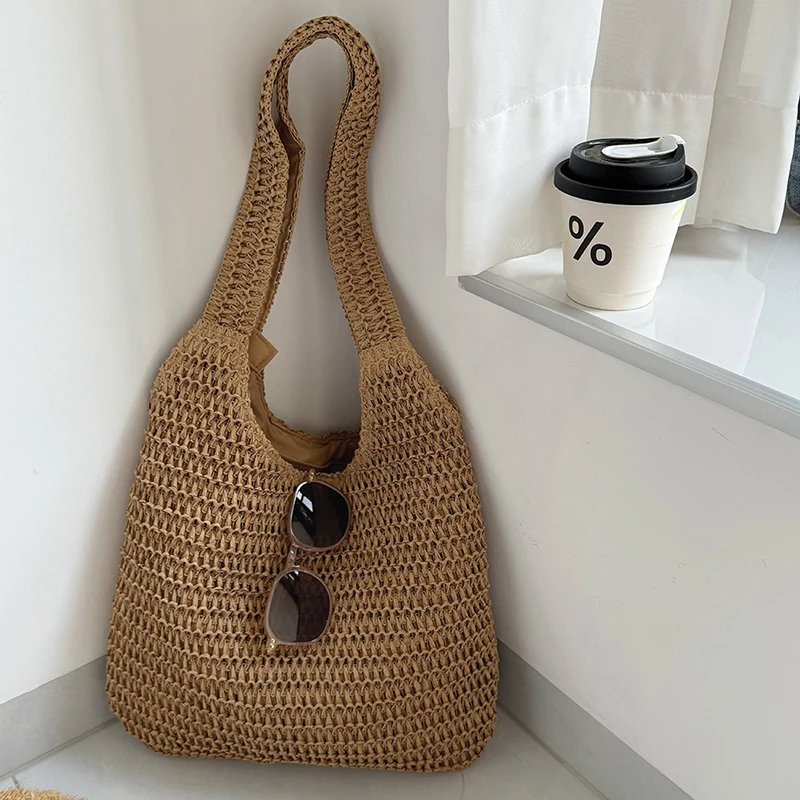 Fashion Rattan Women Shoulder  - Luxury Beach Bags Ysl review and price