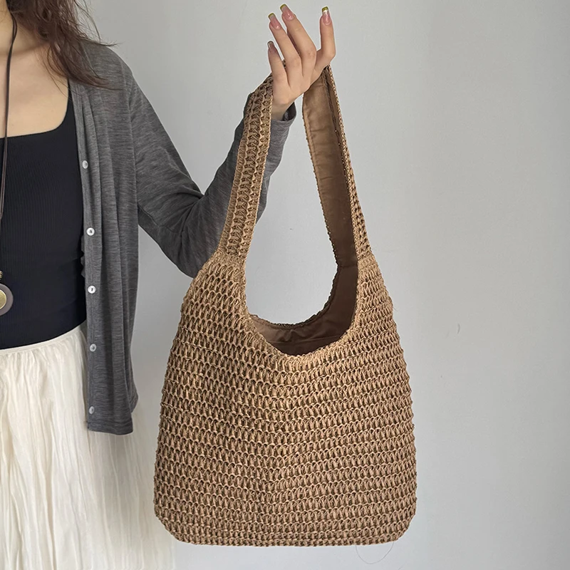 Fashion Rattan Women Shoulder  - Luxury Beach Bags Ysl review and price