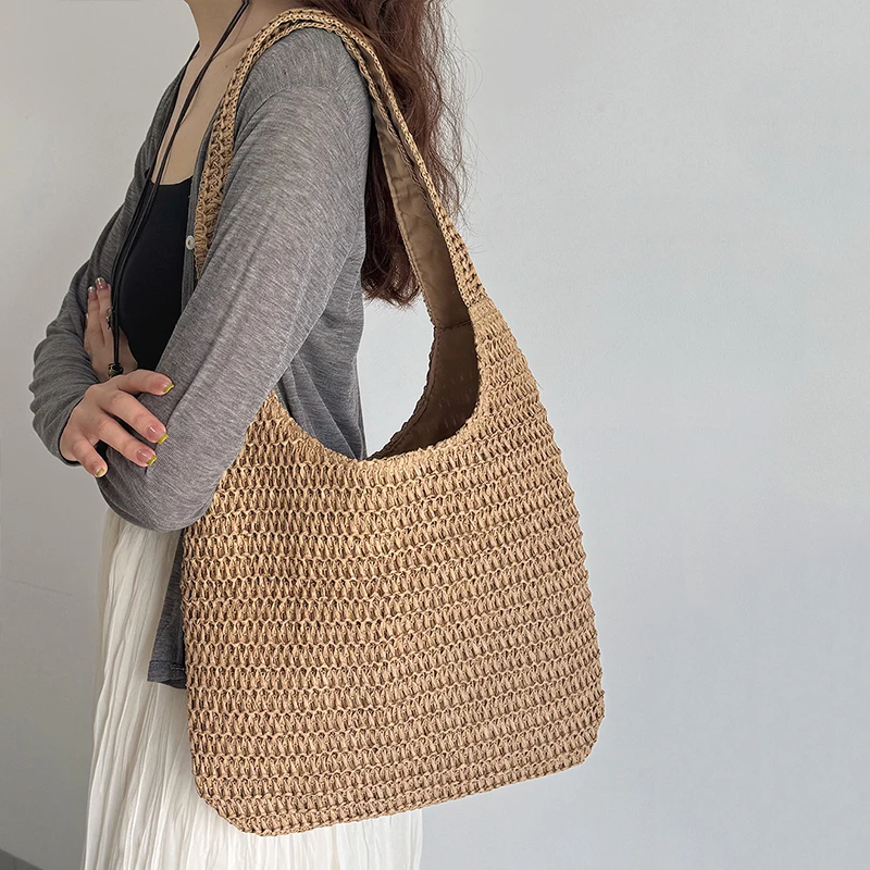 Fashion Rattan Women Shoulder  - Luxury Beach Bags Ysl review and price