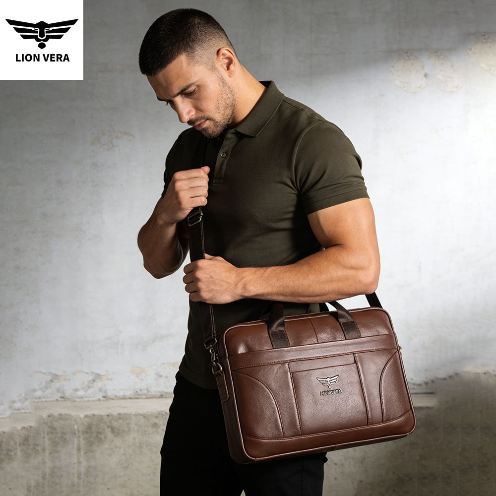 LION VERA Genuine Leather Buss - Luxury Bags That Fit Laptop review and price