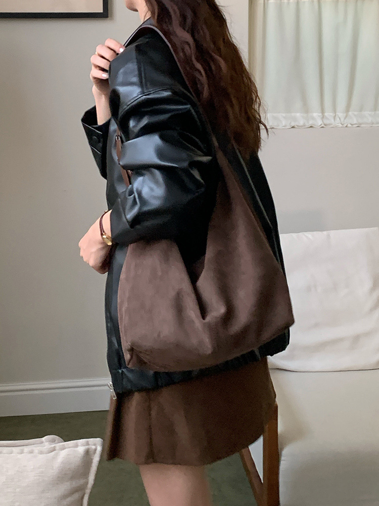 Suede Shoulder Bag for Women 2 - Bucket Bag Suede review and price