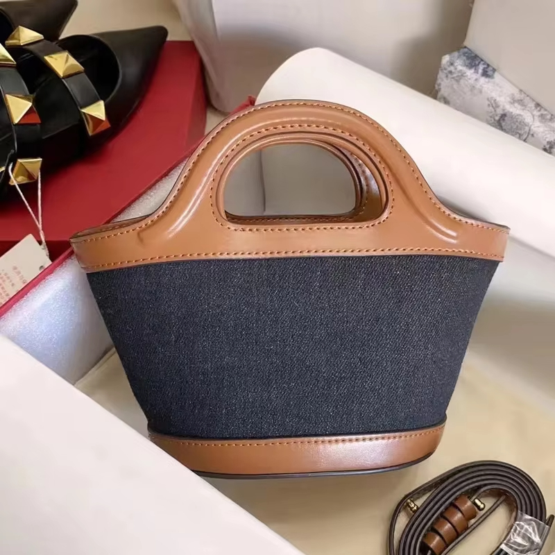 Woven Straw Mini Tote Bag for  - Bucket Bag Suede review and price