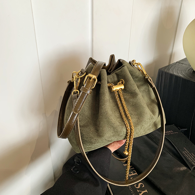 2026 Soft Commuting Crossbody  - Bucket Bag Suede review and price