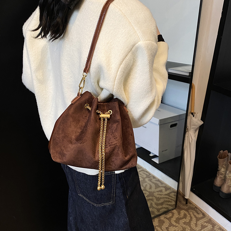 2026 Soft Commuting Crossbody  - Bucket Bag Suede review and price